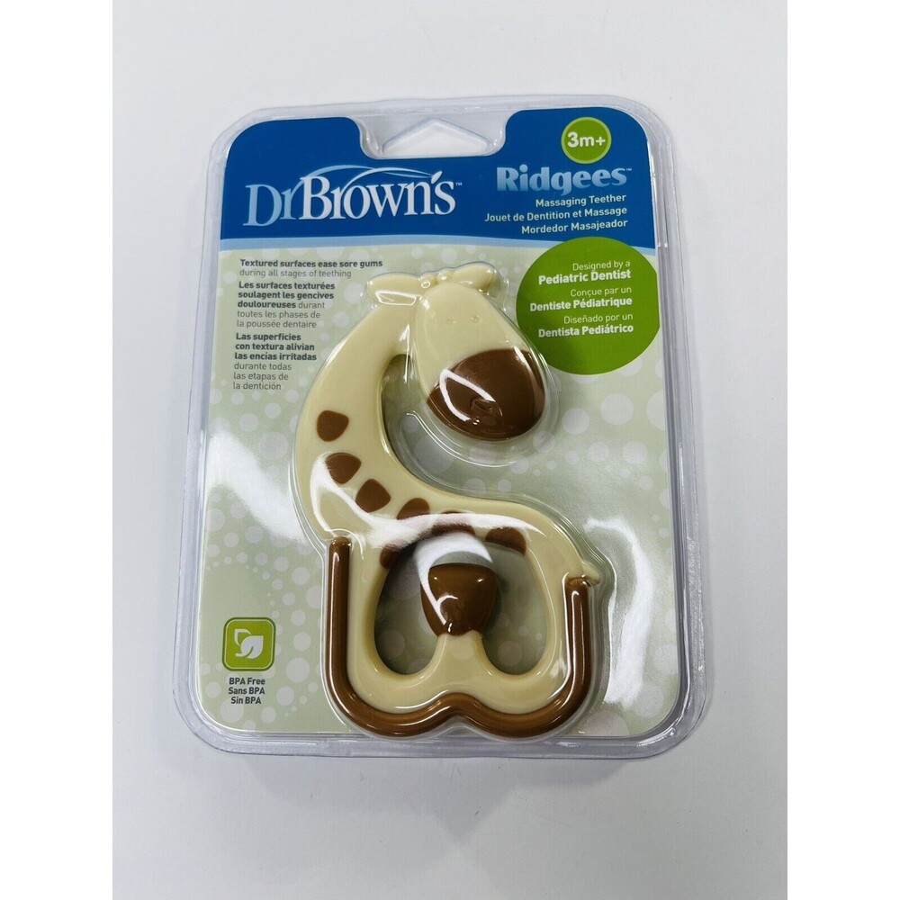 Dr Browns Options+ Ridges Giraffe Freezer Safe Soothing Baby Teether